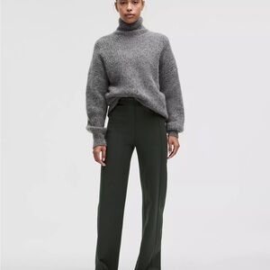 Lululemon Stretch Knit Straight-Leg Pull-On Pant womens L dark green